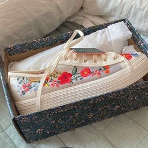 NEW Keds x Rifle Paper Co Triple Kick